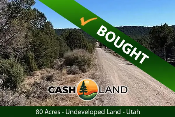 Closed in 10 days on my 80-acre undeveloped land in Vernal, Utah.