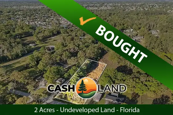 Closed in 28 days on my 2-acre undeveloped land in Marianna, Florida.