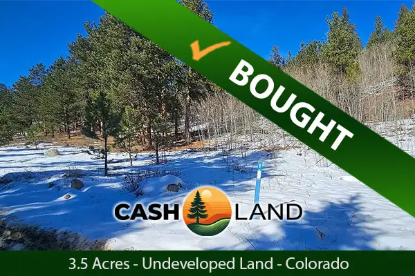 Closed in 29 days on my 3.50-acre undeveloped land in Craig, Colorado.