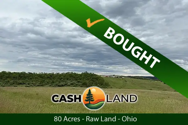 Closed in 19 days on my 80-acre raw land in Zanesville, Ohio.