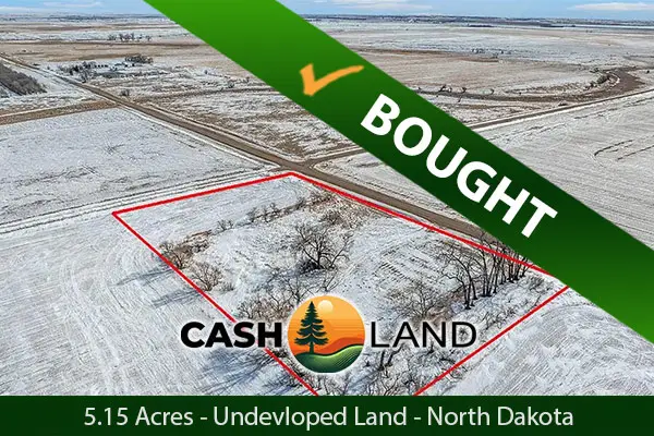 Closed in 11 days on my 5.15-acre undeveloped land in Wahpeton, North Dakota.