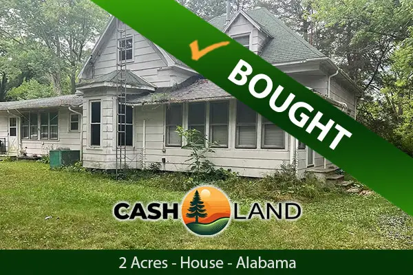 Closed in 30 days on my 2-acre fixer in Brewton, Alabama.
