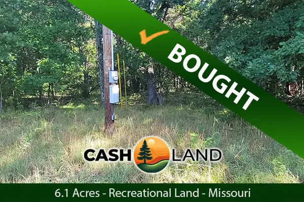 Closed in 8 days on my 6.10-acre recreational land in Ava, Missouri.