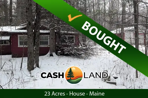 Closed in 15 days on my 23-acre house in Houlton, Maine.