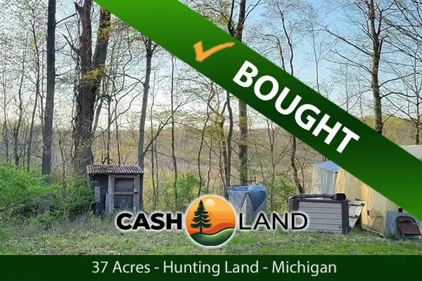 Closed in 25 days on my 37-acre hunting land in Bay City, Michigan.