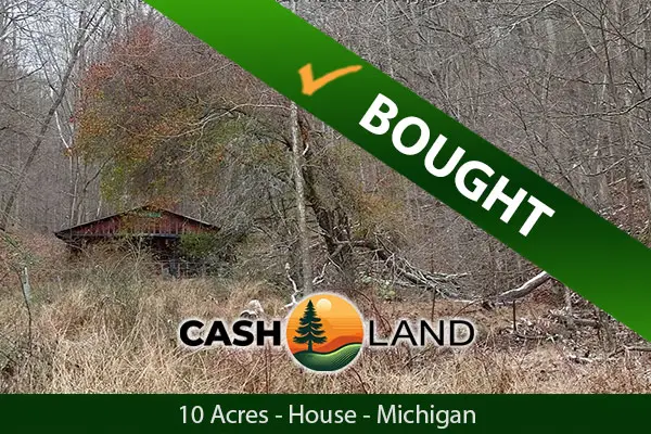 Closed in 17 days on my 10-acre farmland in Boyne Falls, Michigan.