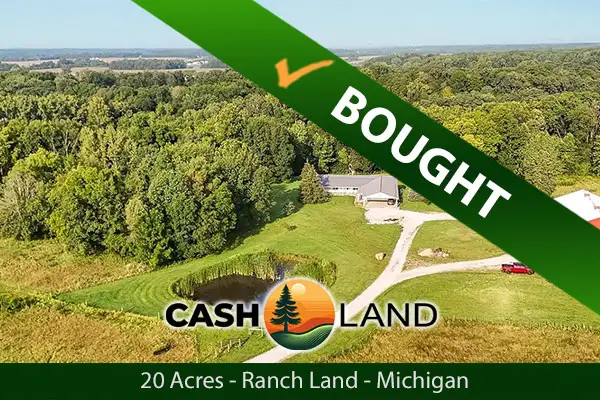 Closed in 13 days on my 20-acre ranch land in Dowagiac, Michigan.