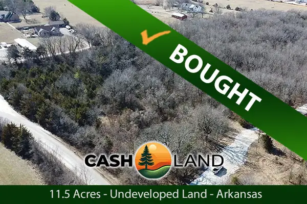 Closed in 27 days on my 11.50-acre undeveloped land in Alma, Arkansas.