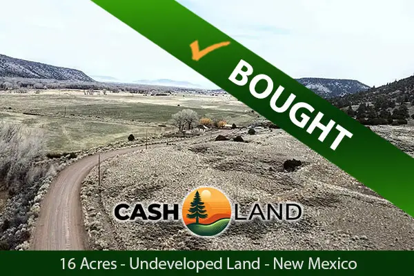 Closed in 11 days on my 16-acre undeveloped land in Santa Rosa, New Mexico.