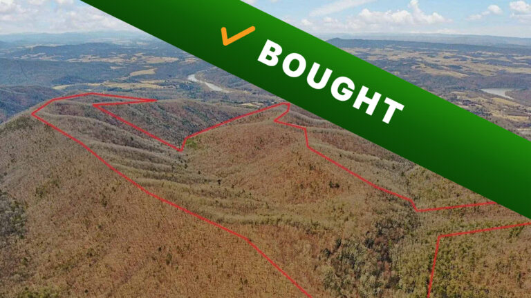 420-acre acreage in Pulaski, Virginia purchased by Cash Land