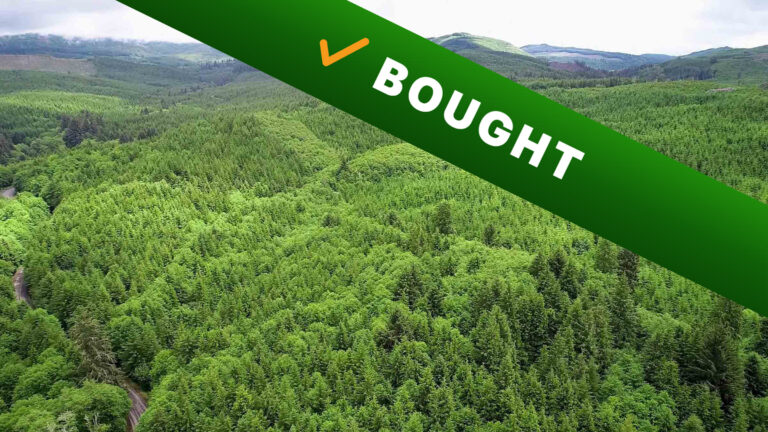 270-acre acreage in Vernonia, Oregon purchased by Cash Land