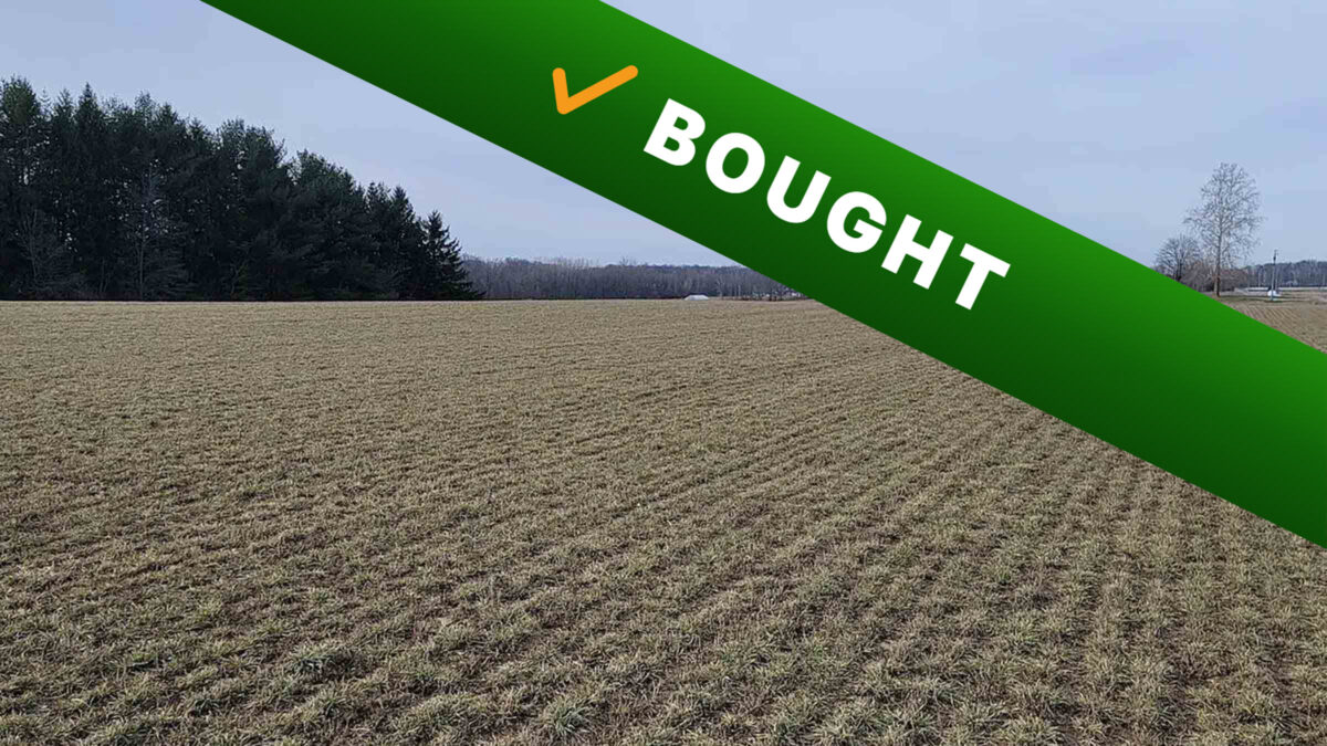 52.3-acre agricultural farm land in Spencerville, Indiana purchased by Cash Land