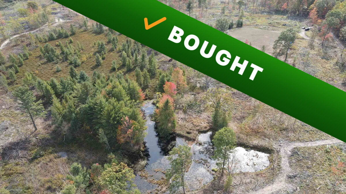 64-acre hunting land in Tawas City, Michigan purchased by Cash Land
