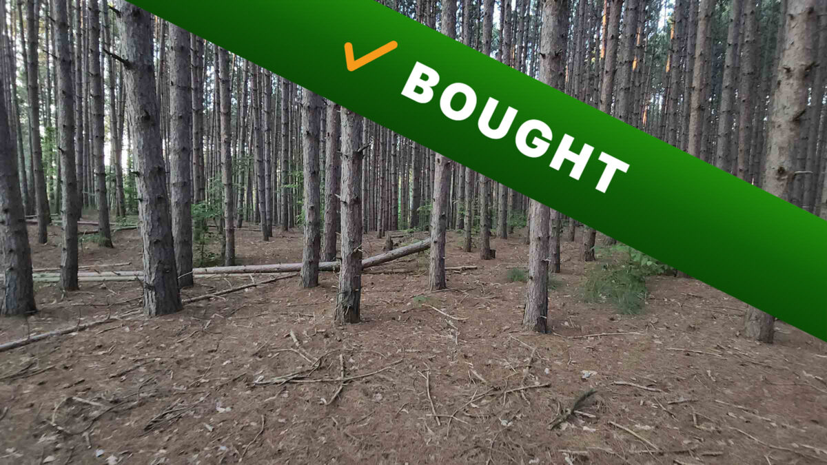 36.4-acre timber land in Ironton, Wisconsin purchased by Cash Land