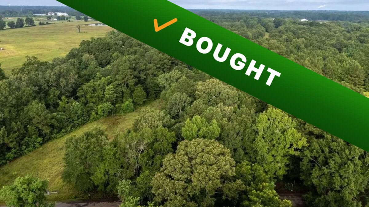 60-acre undeveloped land in Carthage, Texas purchased by Cash Land