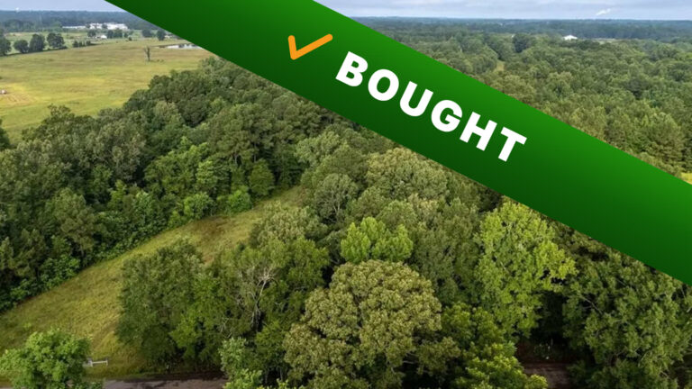 60-acre undeveloped land in Carthage, Texas purchased by Cash Land