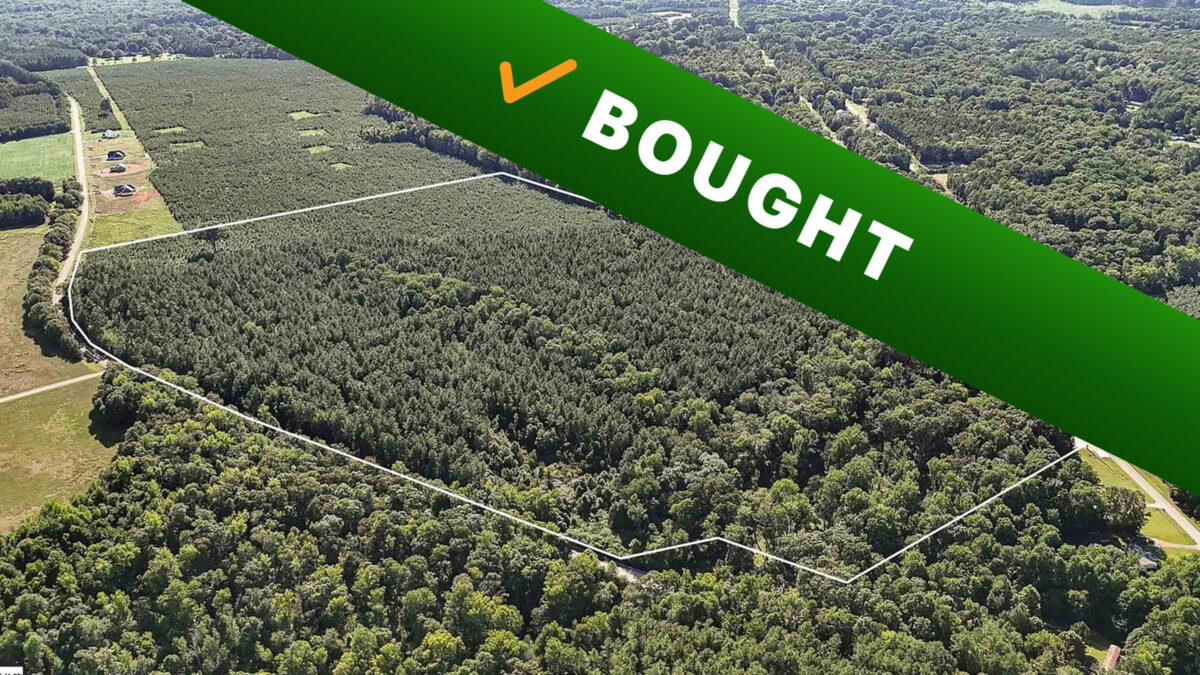 94.4-acre vacant land in Clinton, South Carolina purchased by Cash Land