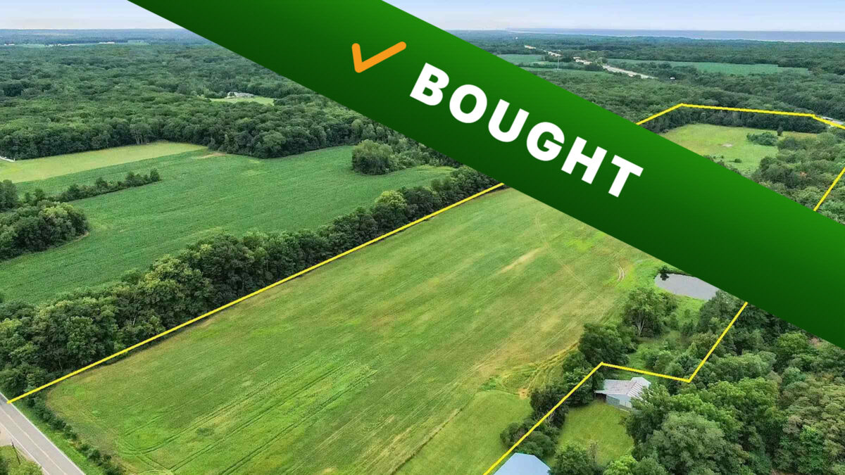 37-acre vacant land in Three Oaks, Michigan purchased by Cash Land