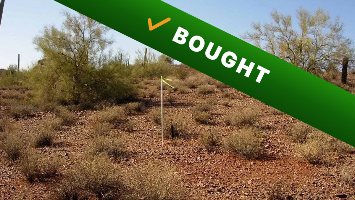 20-acre vacant land in Wickenburg, Arizona purchased by Cash Land