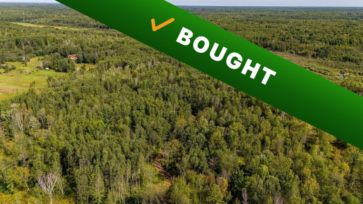 40-acre wooded land in Kettle River, Minnesota purchased by Cash Land