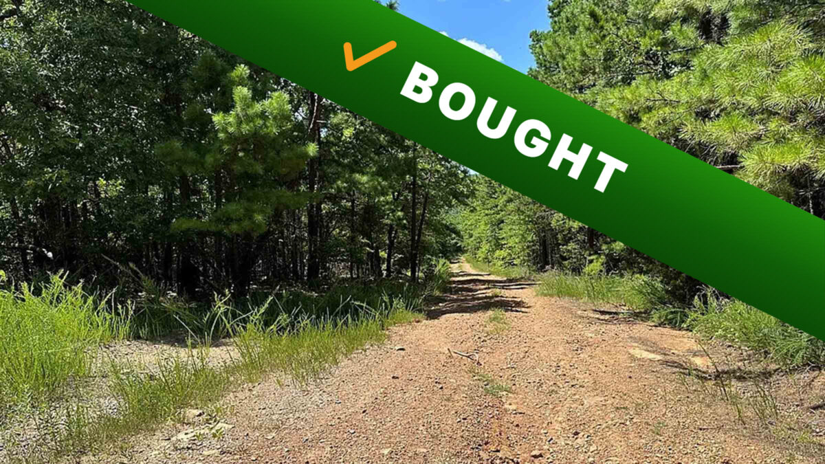 60-acre wooded land in Sallisaw, Oklahoma purchased by Cash Land